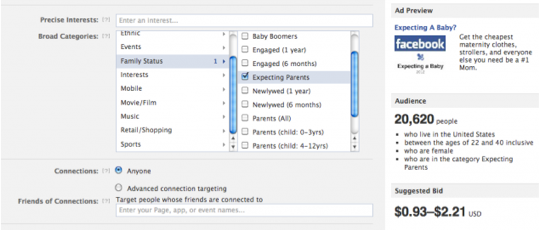 Facebook Advertising Expecting Parent Expecting Parent Facebook Advertising