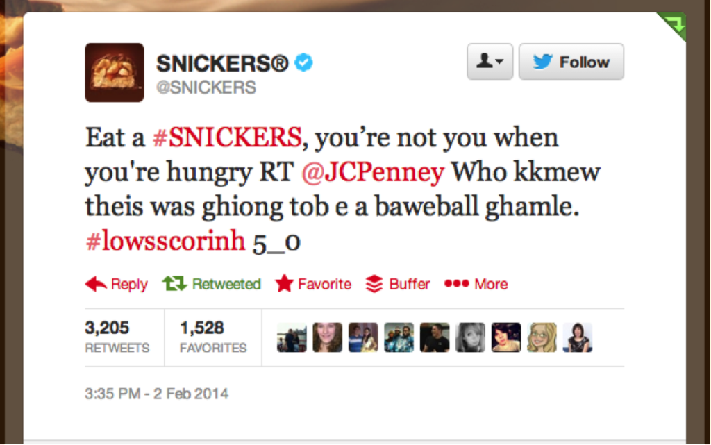 snickers funny social media responses