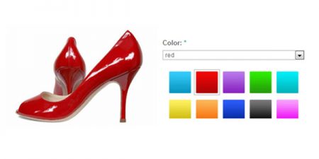 color swatches for your e-commerce website