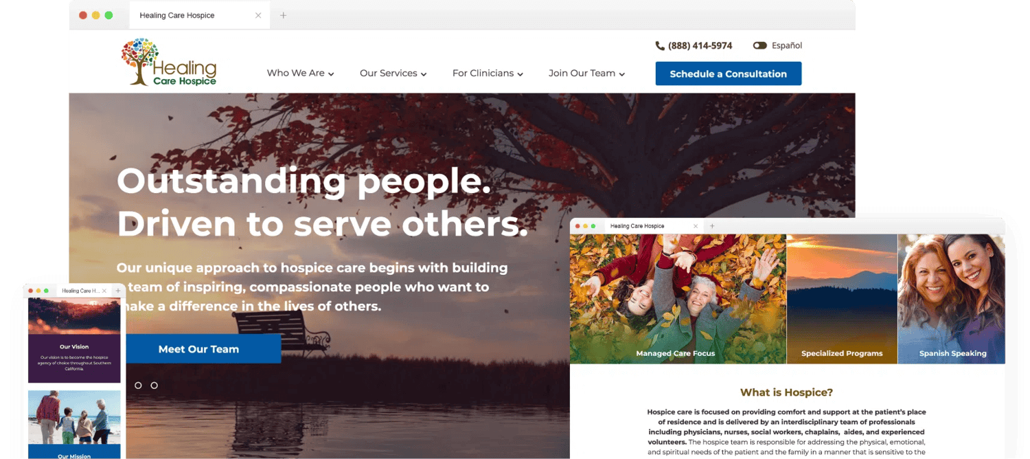HCH Website Mockup