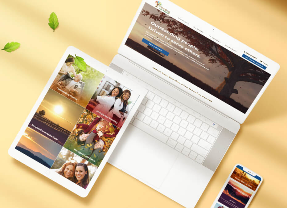 HCH Website Design on Tablet and Laptop
