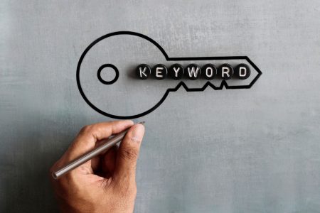 Keyword concept illustration for B2B SEO strategy