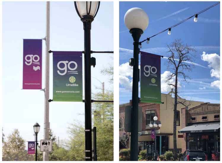 GoMonrovia Flag and Street Banners